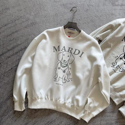 D122147正脸珍珠小狗卫衣女韩版腊肠狗圆领上衣 商品图6