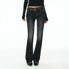 Ariseism 美式复古设计感修身牛仔裤女秋冬新款休闲长裤子 商品缩略图1