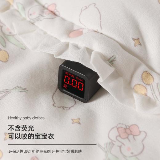 婴儿夹棉连体衣秋冬季女宝宝加棉爬爬服新生儿衣服a类薄棉哈衣 商品图2