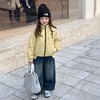 艾摩贝贝儿童轻便软弹锁温棉服女童保暖防风立领短款棉衣外套潮【杜邦棉】 商品缩略图1