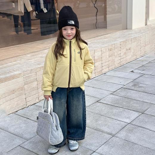 艾摩贝贝儿童轻便软弹锁温棉服女童保暖防风立领短款棉衣外套潮【杜邦棉】 商品图1