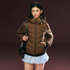 Ariseism 美式复古加厚连帽排骨羽绒服女冬季保暖外套 商品缩略图1