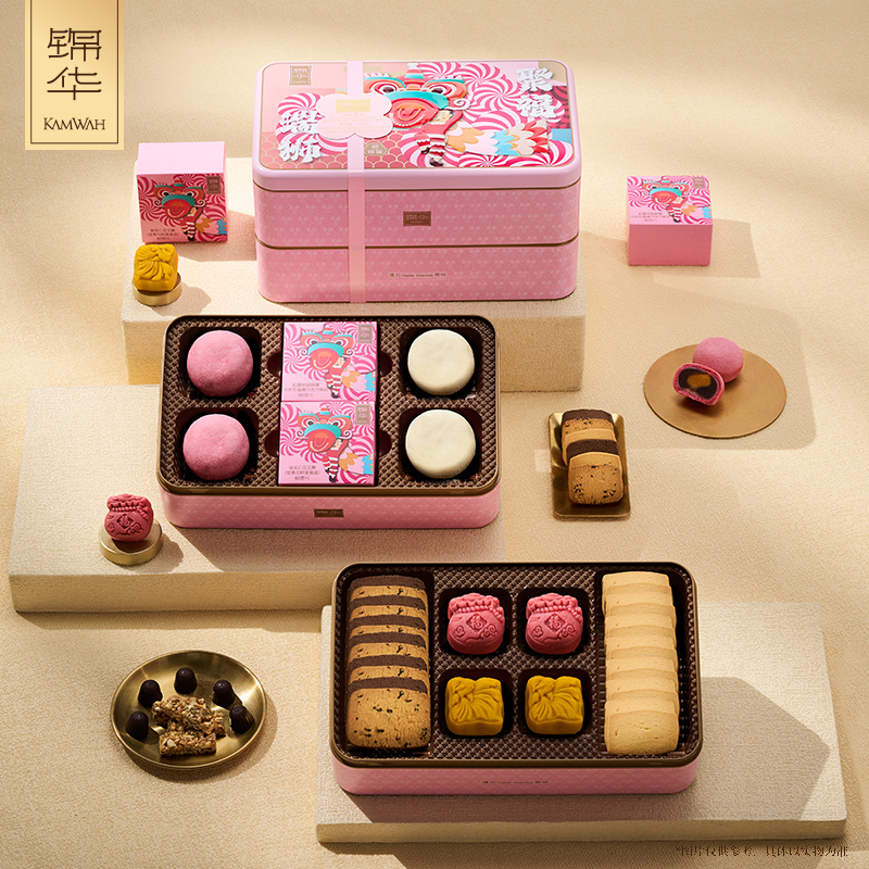 锦华瑞狮聚福糕点礼盒816g