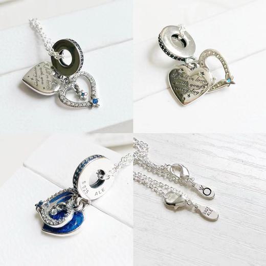 D122176爱的仪式感~长短可调心形星辰925银项链 商品图8