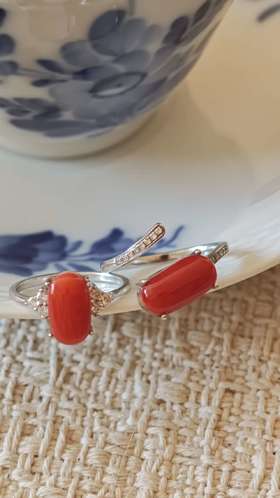 冬至·18k金镶戒指【 嘉石群播321】