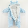新生婴儿连体衣秋冬季套装加棉加厚保暖棉衣服宝宝冬装包脚哈衣 商品缩略图1