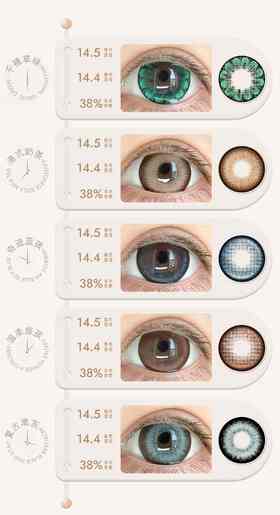 【新品半年抛】SUPERBIGCON-半年抛大直径美瞳-千禧草绿/港式奶茶/复古黑灰/温柔旅孩/奇迹蓝孩 -14.5mm-着色14.4mm【半年抛0-800度 无525/575】
