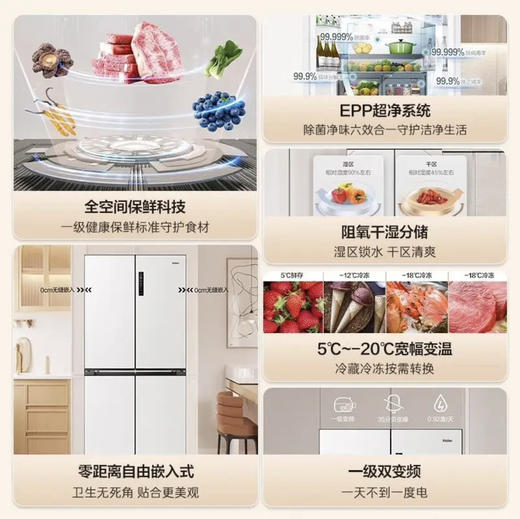 海尔（Haier）冰箱 BCD-540WGHTD14GPU1 商品图2