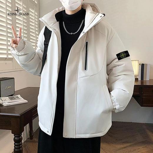 D122180新款高品质三色ins重工工装多口袋羽绒棉服外套 商品图2