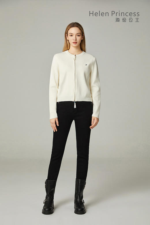 双拉链圆领宽松上衣 商品图6