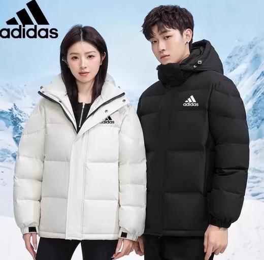 D122108羽绒服黑色立领短款保暖舒适休闲外套男女同款 商品图0