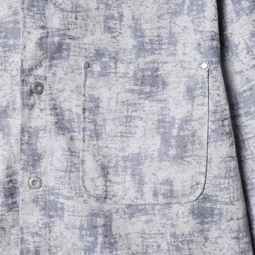 6015SDSA男士秋冬新款痞帅男装时尚简约磨破扎染翻领休闲衬衣百搭时尚 商品图3