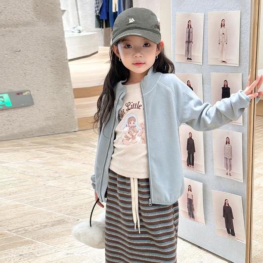 艾摩贝贝男女童立领防风卫衣软糯保暖校园外套上衣【羊毛双面绒】 商品图1