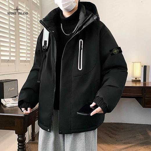 D122180新款高品质三色ins重工工装多口袋羽绒棉服外套 商品图6