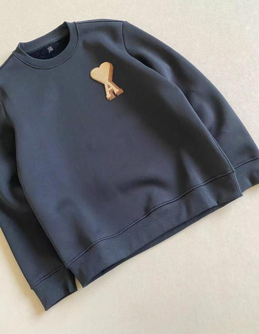 D122144暖绒里藏着爱心毛巾绣加绒圆领卫衣男女同款 商品图2