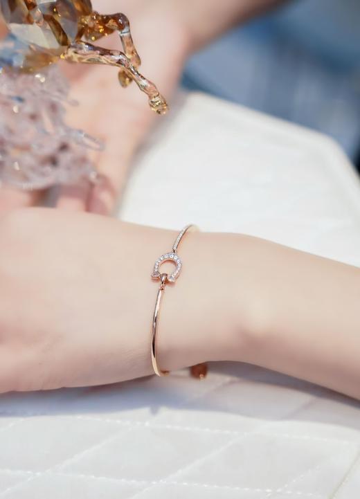 施华洛世奇Symbolica系列“金”彩马蹄手镯，设计灵感源自马年，寓意美好与成功 商品图1
