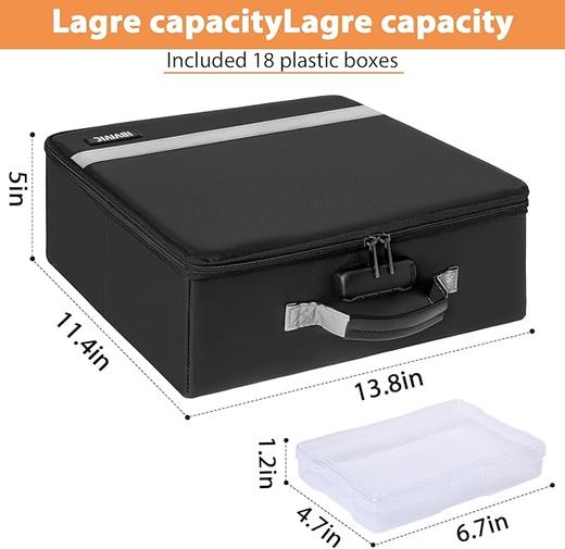 美国 IBVIVIC 防火多功能收纳盒 重要资料证书存放箱子 商品图2