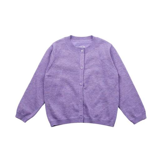 艾摩贝贝儿童针织开衫字母外套2025秋新款女童韩版纯色单排扣毛衣 商品图3