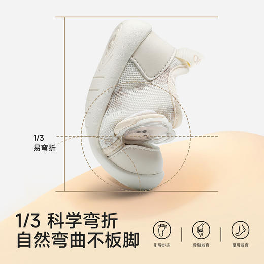【商场同款】英氏步前鞋软底婴儿鞋子宝宝网眼鞋可爱透气百搭抗菌 商品图1