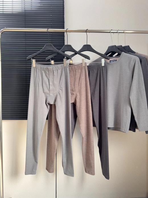 D122104秋冬必入男士羊绒蚕丝保暖内衣套装 商品图4