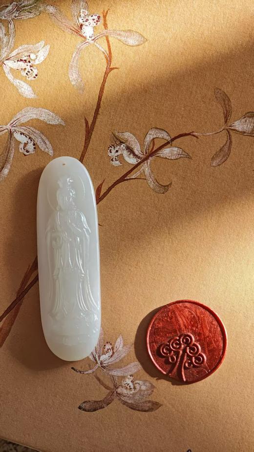 静祥·和田玉观音吊坠【 嘉石群播323】 商品图3