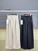 D122139超好穿的毛呢加绒阔腿裤！2025冬款内加绒毛呢裤 商品缩略图0
