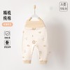 婴幼儿纯棉高腰护肚秋裤新生儿春秋衣服宝宝打底大PP裤子免脱裤子 商品缩略图3