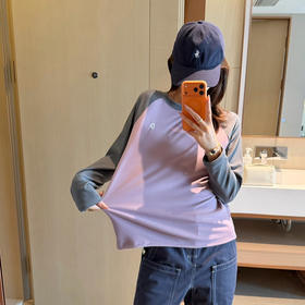 素R德绒插肩袖打底衫T恤122002