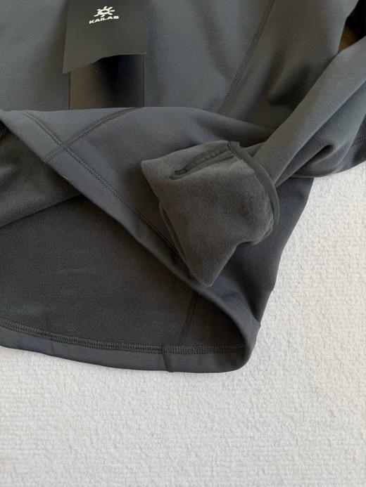 D122132新款2025秋冬半拉链加绒情侣款卫衣打底衫 商品图14