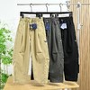 D122165秋冬新款可松紧腰围加绒工装弯刀裤 商品缩略图0