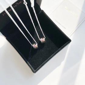 D122177迷你心形设计转运珠密语筒项链长度可调节