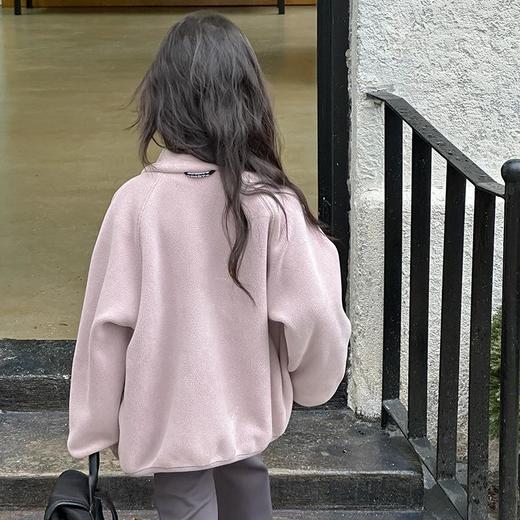 艾摩贝贝男女童内搭外穿防风保暖棉衣奥粒绒对复加厚双面毛绒外套 商品图3