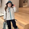 艾摩贝贝儿童休闲韩版耐磨宽松户外防风撞色连帽冲锋衣外套【四级强防水】 商品缩略图1