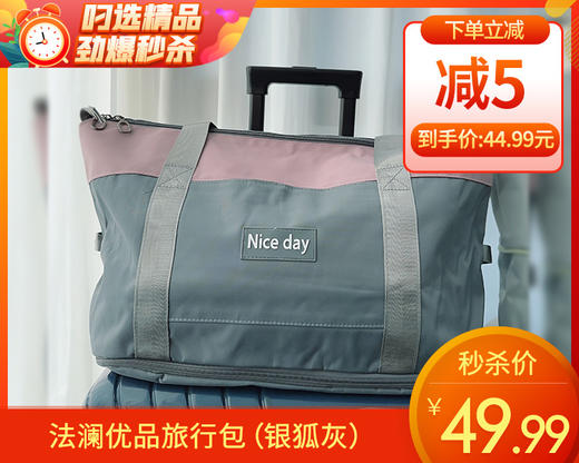法澜优品旅行包（银狐灰）/1件（43*21*33cm）补单专用 商品图0