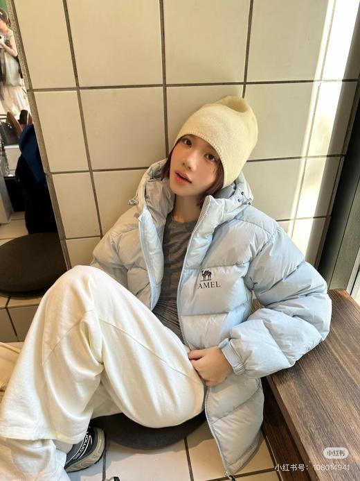 D122154新款80白鸭绒防风连帽羽绒服面包服 商品图5