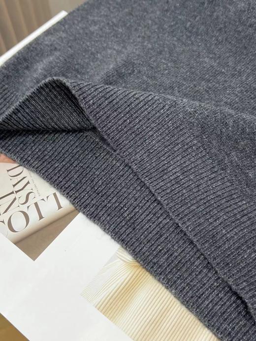D122119秋冬新款羊毛极简基础款无缝圆领针织毛衣简约大方百搭 商品图12