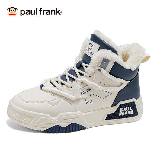 大嘴猴（paul frank）【休闲鞋男】周日（12.21）上午10点开始 加绒棉鞋复古高帮板鞋保暖鞋子男【情侣款】 365U-FF 商品图4