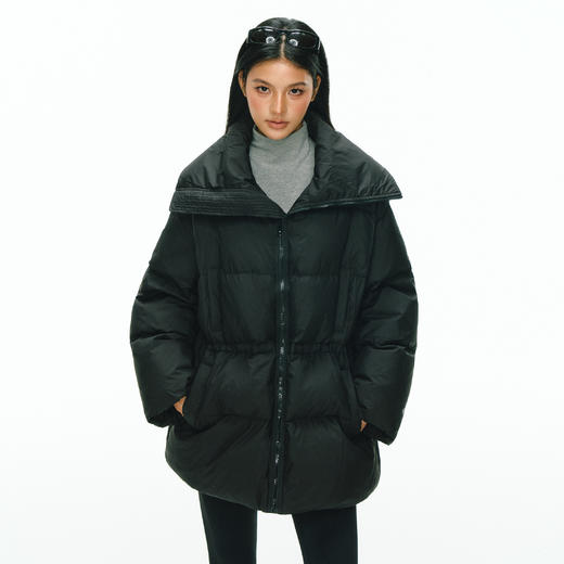 Ariseism 美式复古设计感中长款羽绒服女冬季新款保暖外套 商品图0