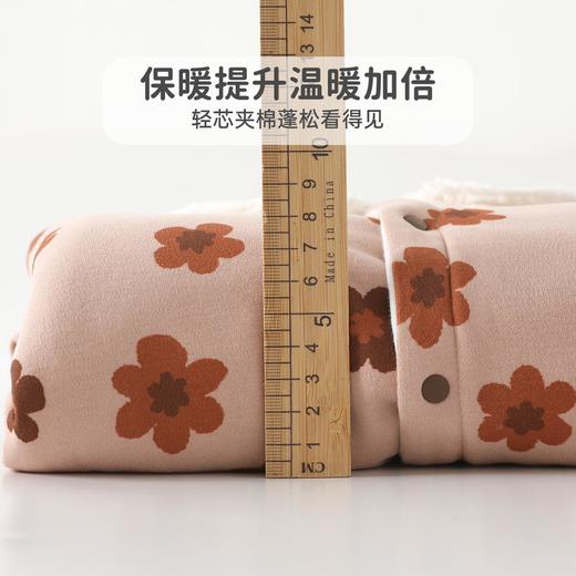 婴儿夹棉连体衣女宝宝冬季外穿哈衣爬服保暖棉衣女童连体80克棉 商品图3