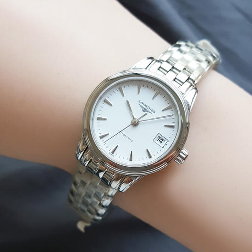 【98新（放置品）】LONGINES 浪琴L4.274.4.12.6自动机械机芯日期显示26MM（女款）军旗系列精钢 171225AK23 商品图8