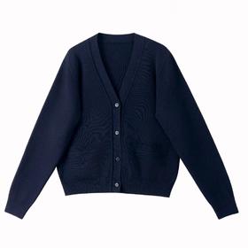 智感极简拼袖设计男女款羊毛开衫