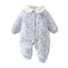 冬季婴儿夹棉加厚连体衣长袖安阳静华制衣厂长爬棉服女宝保暖衣服 商品缩略图4