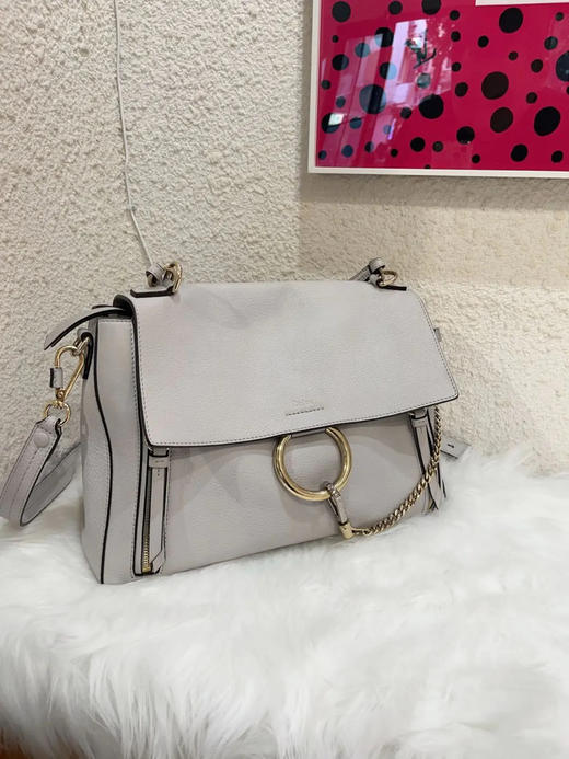 Chloe 大号 蓝色 牛皮 faye 包 商品图0