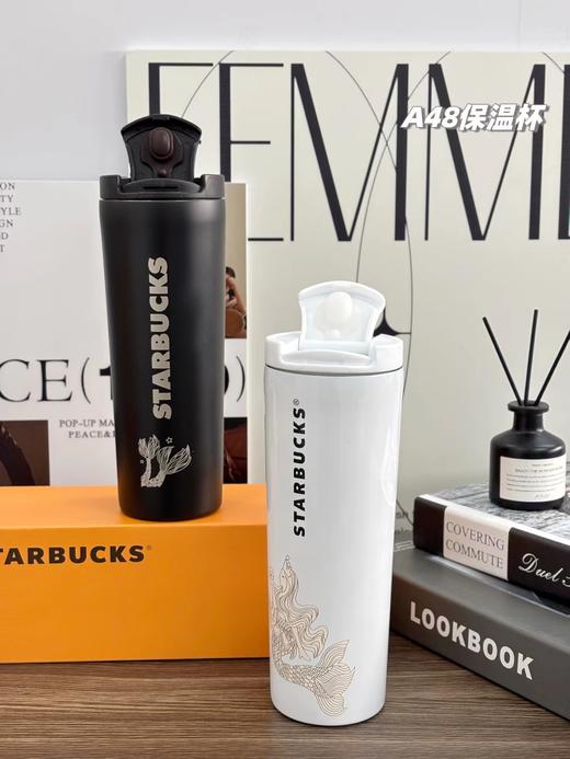 D122138超火款~周年美人鱼款大肚随行保温杯喝水茶杯500ml 商品图2