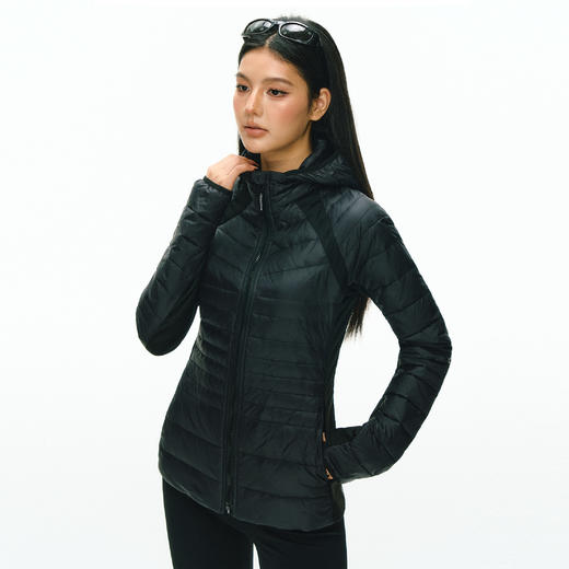 Ariseism 美式复古设计感修身连帽羽绒服女冬季保暖外套 商品图1