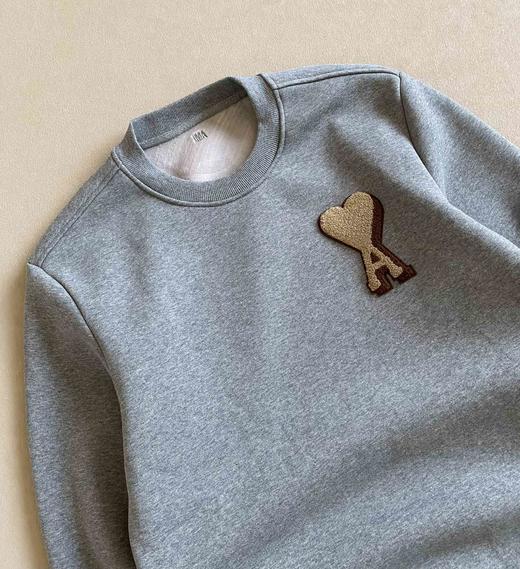 D122144暖绒里藏着爱心毛巾绣加绒圆领卫衣男女同款 商品图7