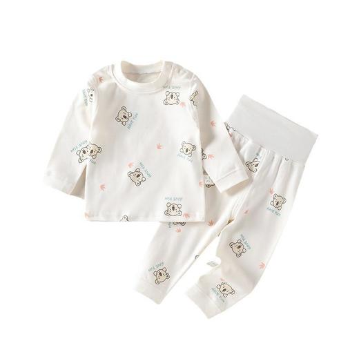 婴幼儿家居服纯棉春秋高腰护肚男女宝宝分体套装秋衣秋裤打底衣服 商品图4
