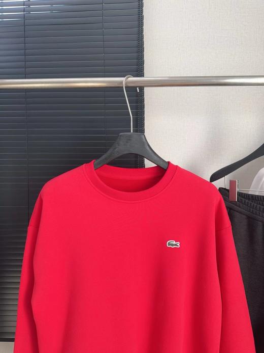 D122103新年战袍来啦！冬季一体绒情侣款红色圆领加厚卫衣 商品图2