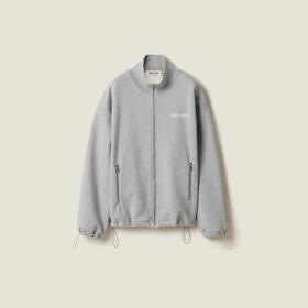 MIU-H 立领拉链灰卫衣