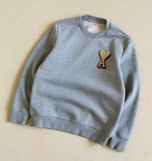 D122144暖绒里藏着爱心毛巾绣加绒圆领卫衣男女同款 商品图0